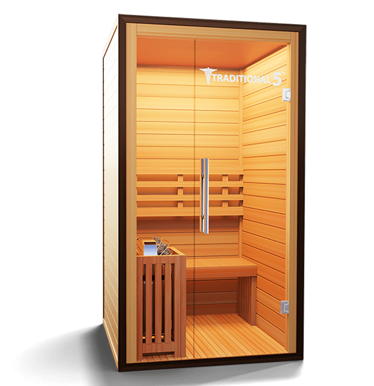 Medical Breakthrough Traditional 5 Infrared 2-Person Sauna Outdoor Sauna Medical Breakthrough   