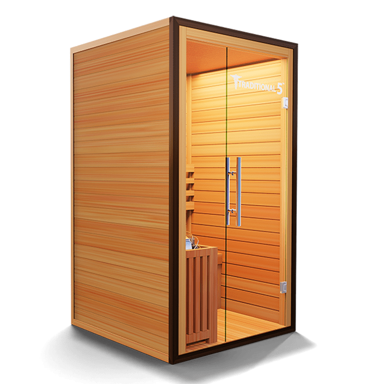 Medical Breakthrough Traditional 5 Infrared 2-Person Sauna Outdoor Sauna Medical Breakthrough   