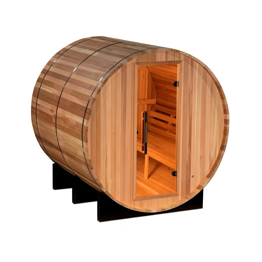 Golden Designs Uppsala Edition 4 Person Traditional Barrel Steam Sauna - Canadian Red Cedar Saunas Golden Designs Default Title