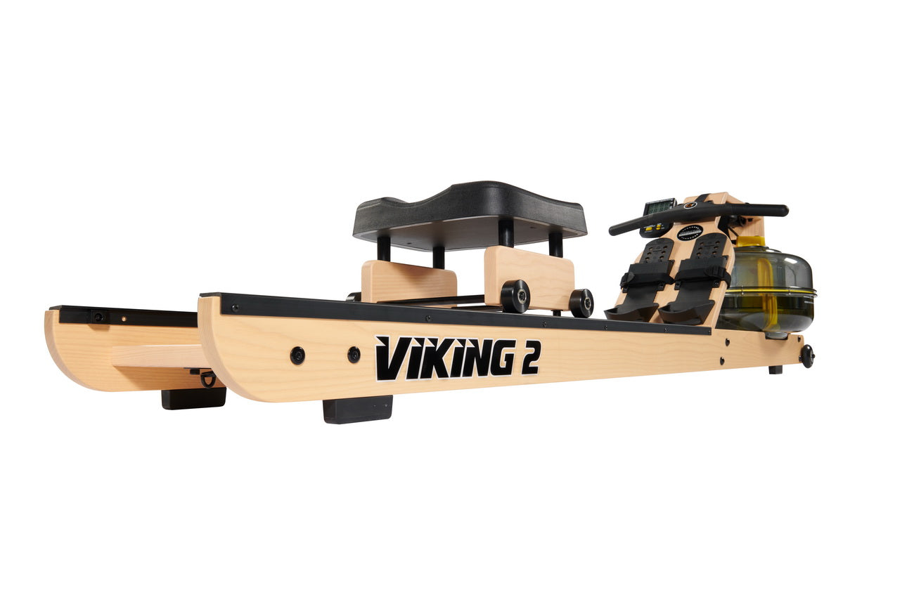 First Degree Fitness Viking 2 Plus Select Bleach Blonde Wood Fluid Resistance Indoor Rowing Machine Fitness First Degree Fitness   