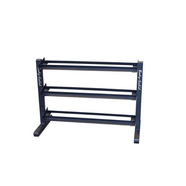 Body-Solid 3-Tier Horizontal Dumbbell Rack GDR363B Dumbbell Rack Body-Solid