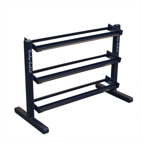 Body-Solid 3-Tier Horizontal Dumbbell Rack GDR363B Dumbbell Rack Body-Solid Default Title