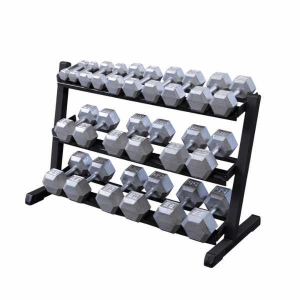 Body-Solid 3-Tier Dumbbell Rack GDR48B Dumbbell Rack Body-Solid