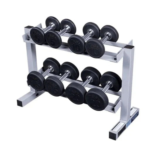 Body Solid Powerline PDR282X Two Tier Dumbbell Rack 2 Tier Dumbbell Rack Body-Solid