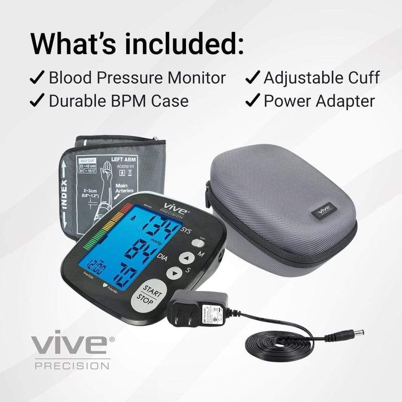 Vive Health Blood Pressure Monitor Bundle Digital Measuring Devices Vive Health   