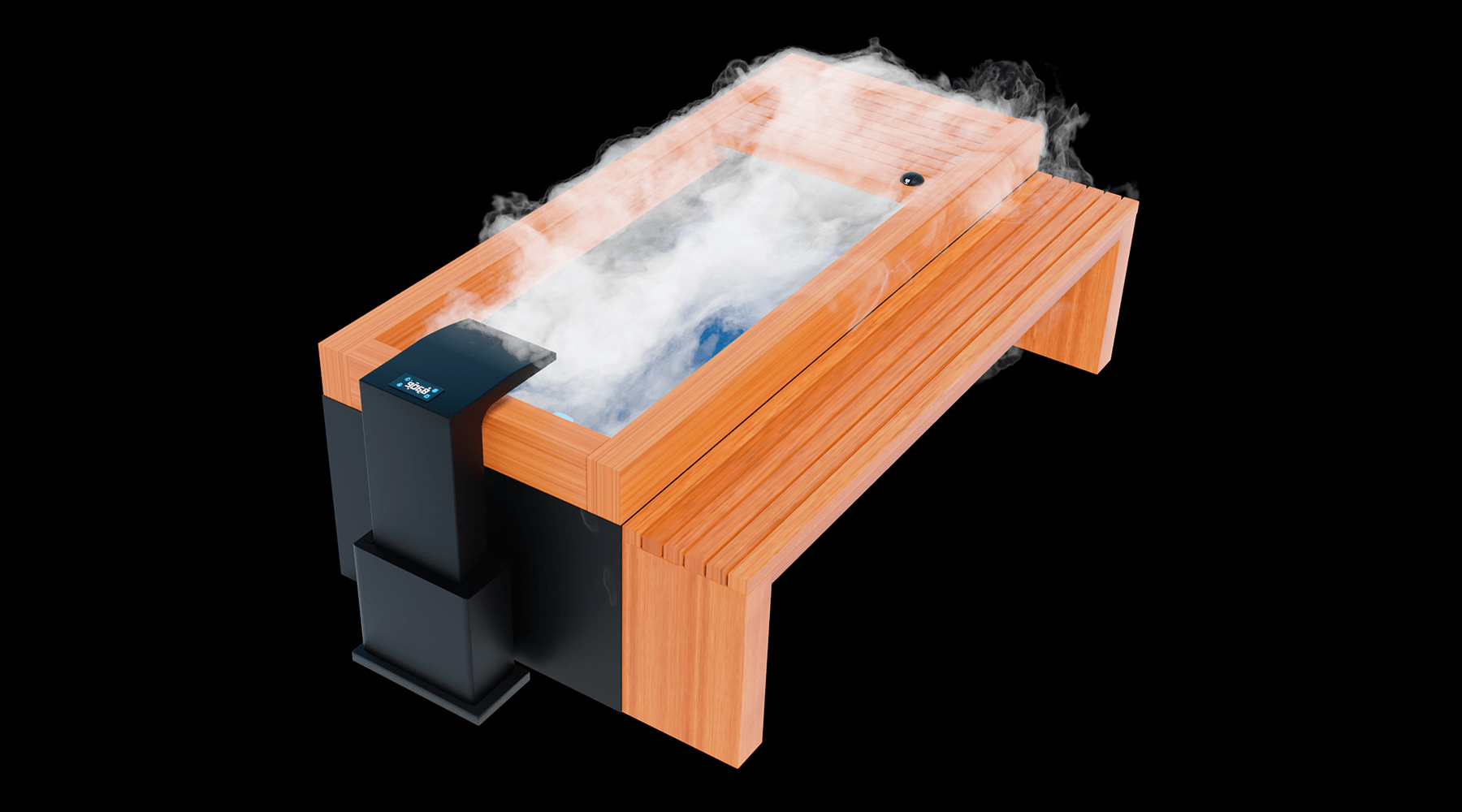 Medical Breakthrough Frozen 3 Cold Plunge Indoor/Outdoor Tub with Essential Oil Infuser and Steam Generator Cold Plunge Tubs Medical Breakthrough   