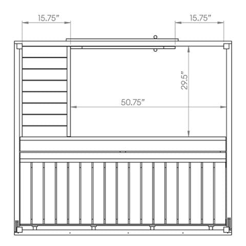 SaunaLife Model G2 Outdoor 3-4 Person Sauna DIY Kit Outdoor Sauna SaunaLife   