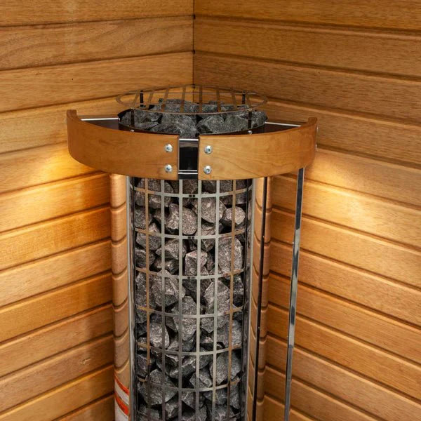 Harvia Cilindro Half Series 9kW Stainless Steel Electric Sauna Heater at 240V 1PH Harvia