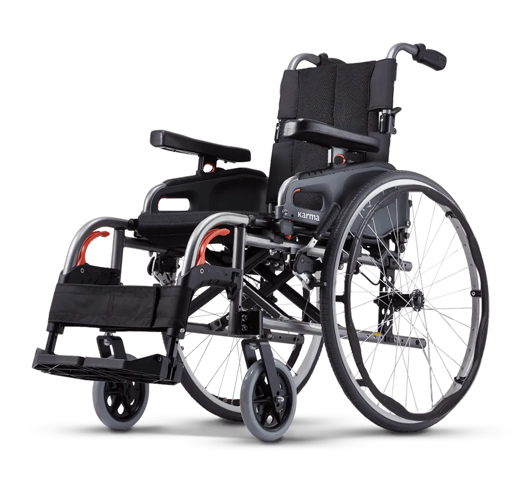 Karman Flexx Ultra Lightweight Wheelchair with Quick Release Wheels Ergonomic Wheelchairs Karman Healthcare 16" 16" 