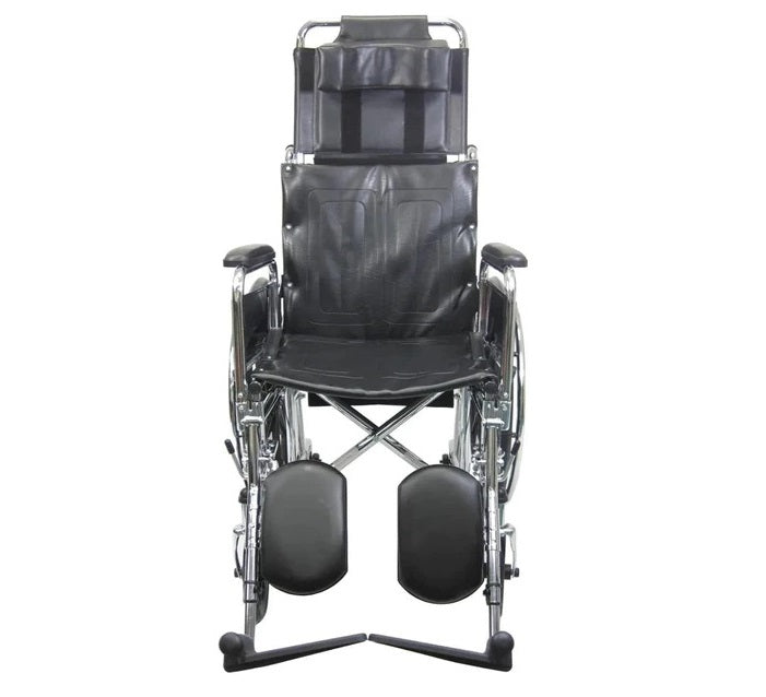 Karman KN-880 Reclining Wheelchair with Removable Armrest and Elevating Legrest Reclining Wheelchairs Karman Healthcare   