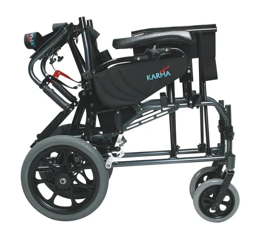 Karman MVP-502-TP Transport Ultra Lightweight Ergonomic Reclining Wheelchair Reclining Wheelchairs Karman Healthcare   