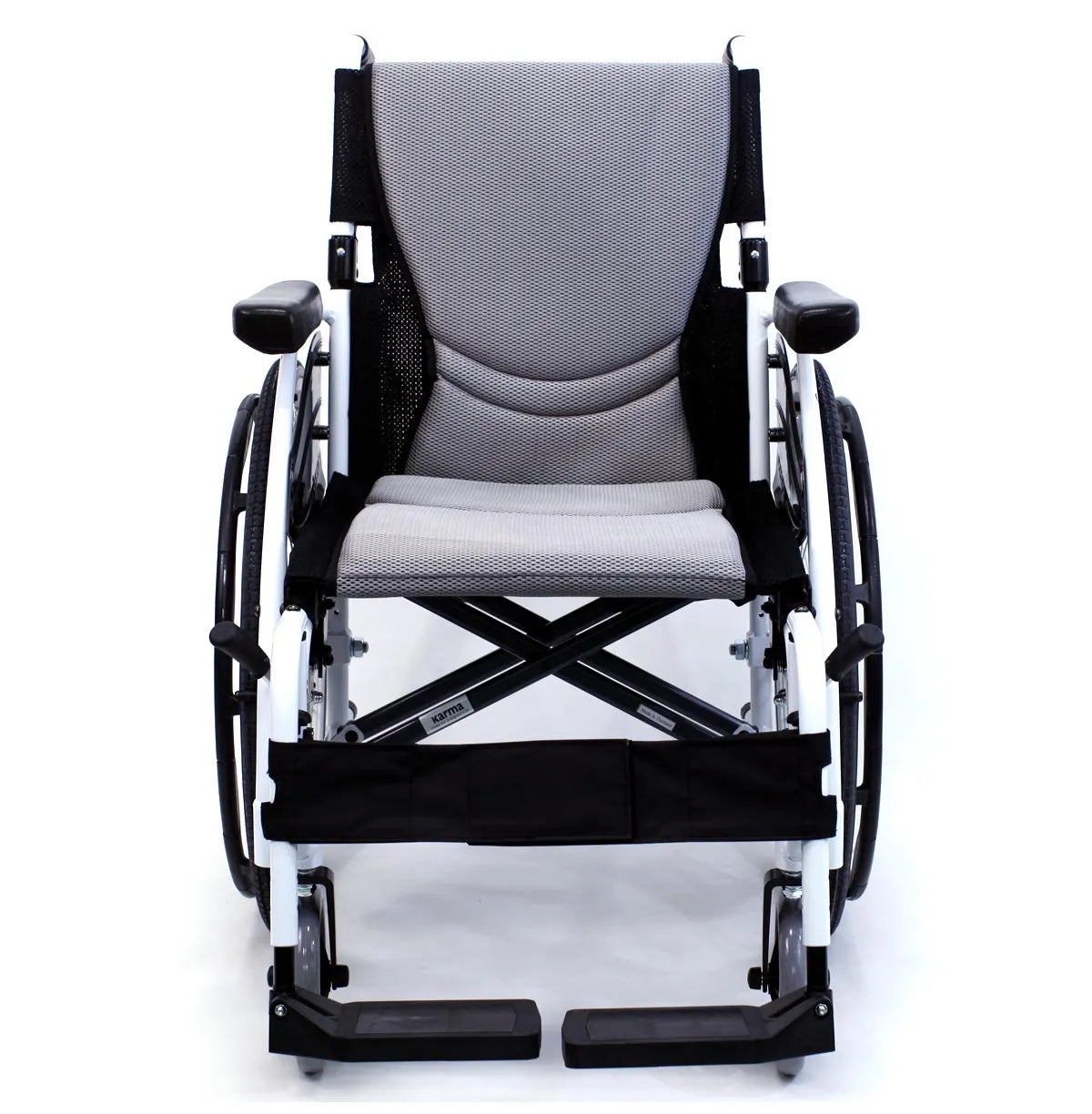 Karman S-Ergo 115 Ultra Lightweight Ergonomic Wheelchair with Swing Away Footrest Ultra Lightweight Wheelchairs Karman Healthcare 18" White Fixed (standard)