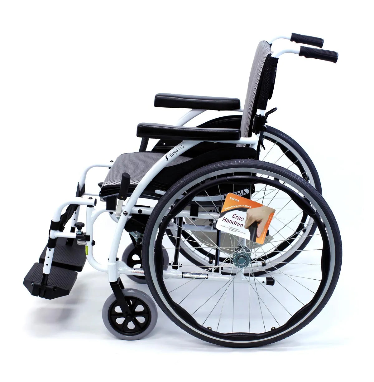 Karman S-Ergo 115 Ultra Lightweight Ergonomic Wheelchair with Swing Away Footrest Ultra Lightweight Wheelchairs Karman Healthcare   