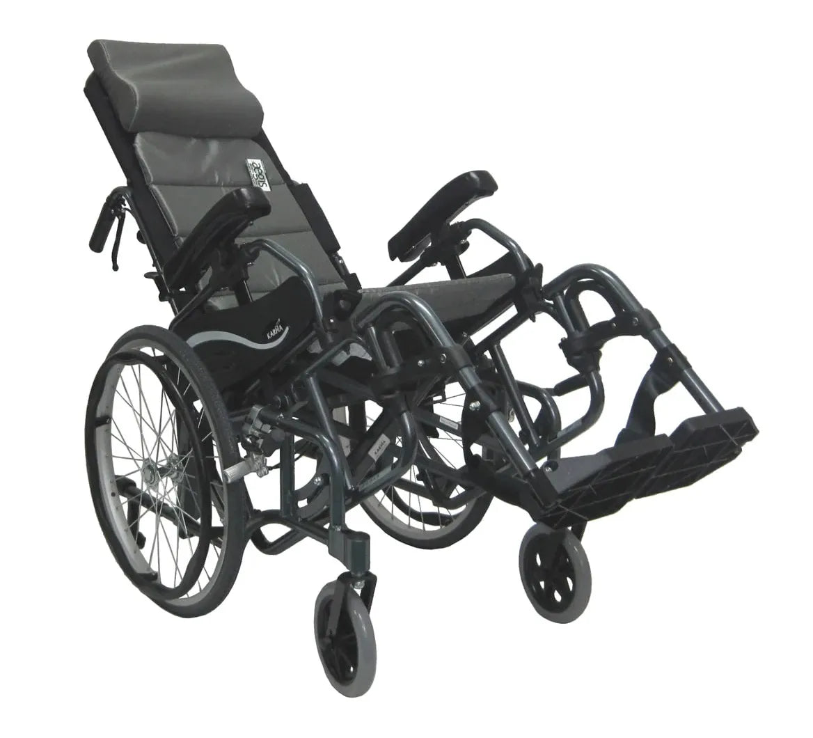 Karman VIP-515 Tilt in Space Lightweight Reclining Wheelchair with 20" inch Rear Wheels Reclining Wheelchairs Karman Healthcare   