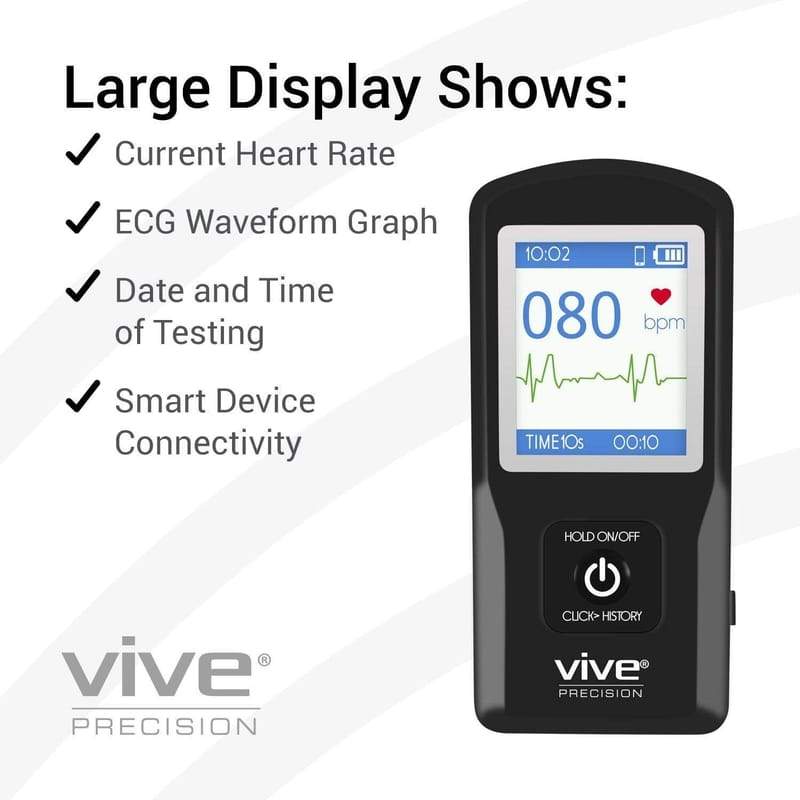 Vive Health DMD1030BLK ECG Monitor Digital Measuring Devices Vive Health   