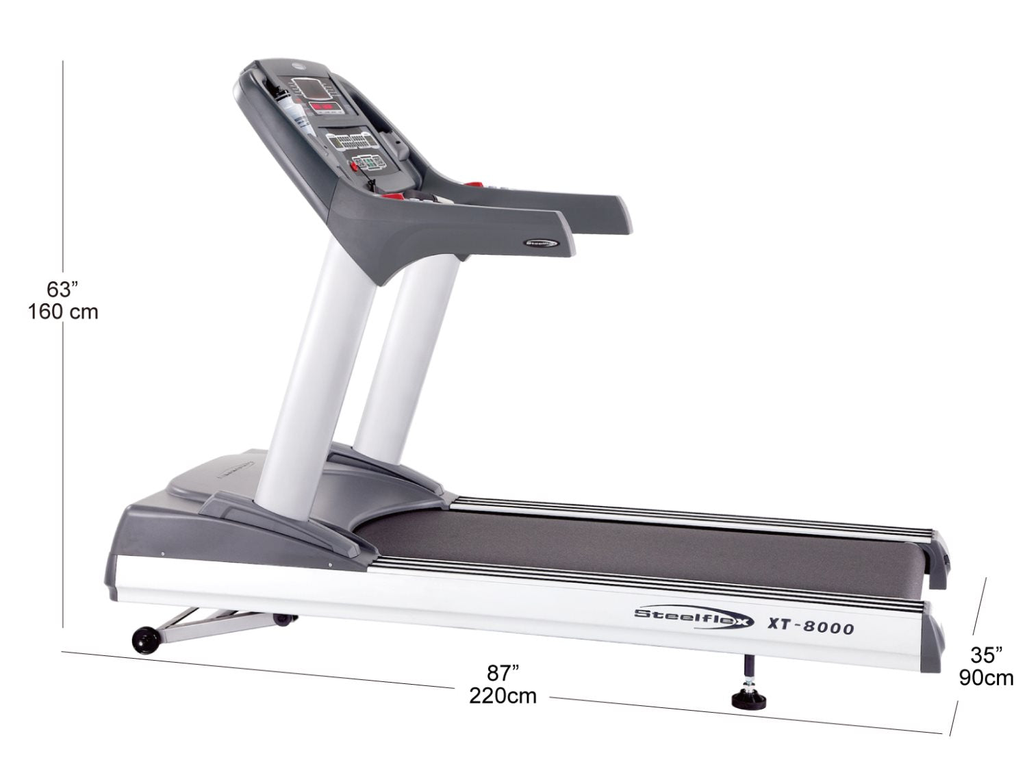 SteelFlex XT8000D Commercial Treadmill Fitness Steelflex   