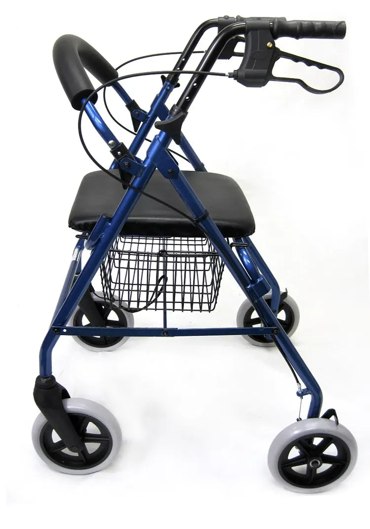 Karman R-4608 Large All Terrain Lightweight Rollator with 8" inch Casters and Padded Seat Walkers & Rollators Karman Healthcare   