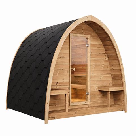 SaunaLife Model G3 Outdoor Home Sauna Kit (4 Person Sauna) SaunaLife