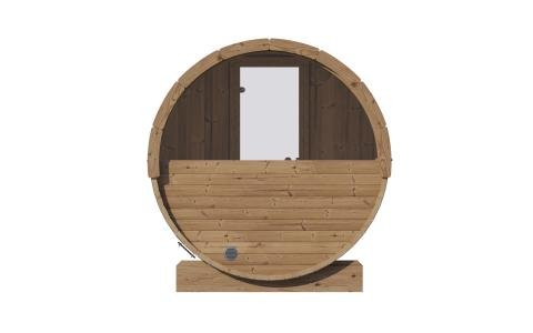 SaunaLife Model E7W Sauna Barrel-Window (4 Person Sauna) SaunaLife