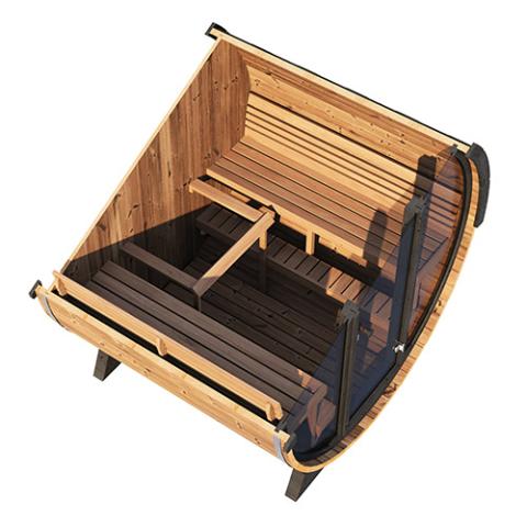 SaunaLife Model EE8G Sauna Barrel (6 Person Sauna) SaunaLife