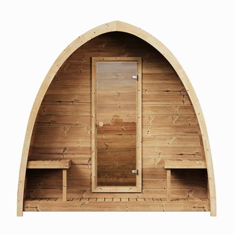 SaunaLife Model G3 Outdoor Home Sauna Kit (4 Person Sauna) SaunaLife