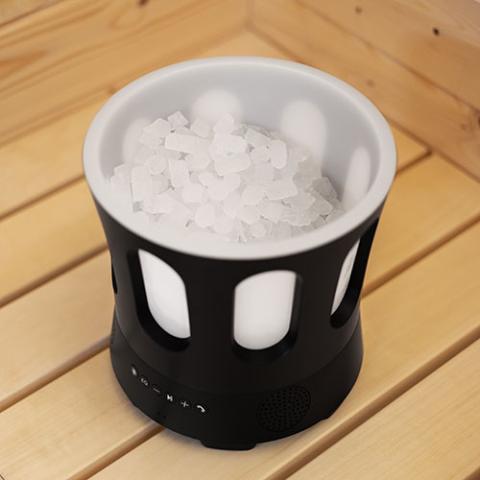 SaunaLife SaunaZone Bluetooth Speaker, Sauna Bucket, with Lights SaunaLife