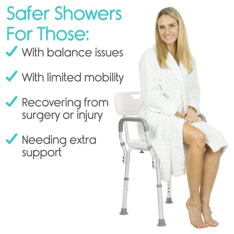 Vive Health LVA1009 Shower Chair Living Aids Vive Health   