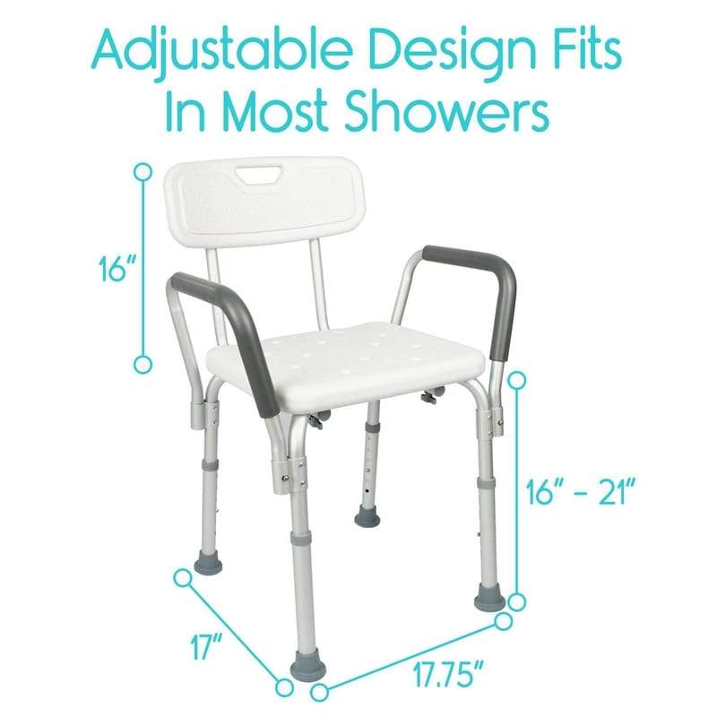 Vive Health LVA1009 Shower Chair Living Aids Vive Health   