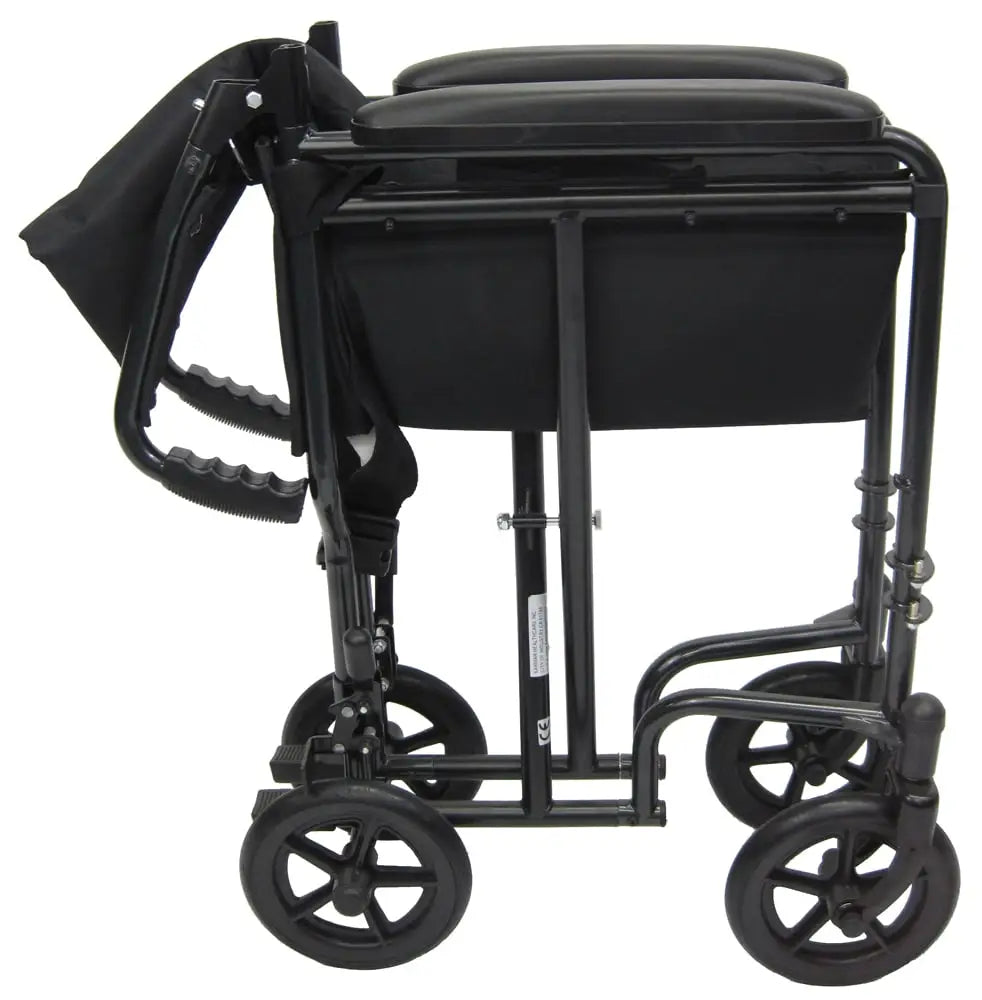Karman T-2017, T-2019 Steel Transport Chair with Removable Footrest transport wheelchairs Karman Healthcare   