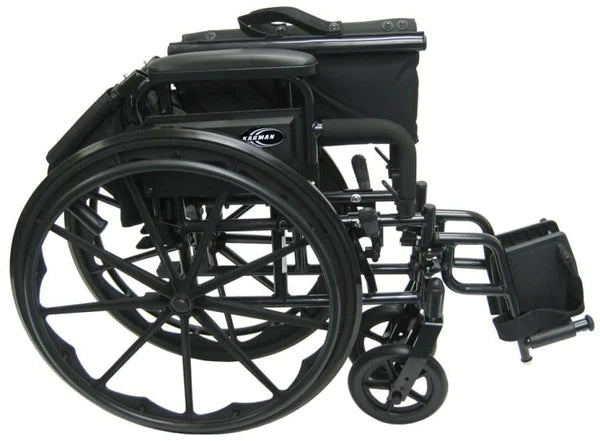 Karman 802-DY Ultra Lightweight Wheelchair with Flip Back Armrest Standard Wheelchairs Karman Healthcare   
