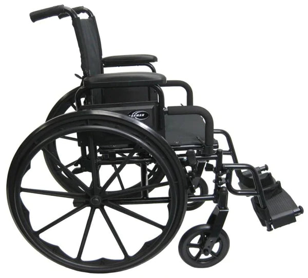 Karman 802-DY Ultra Lightweight Wheelchair with Flip Back Armrest Standard Wheelchairs Karman Healthcare 16" Swing Away (standard) 