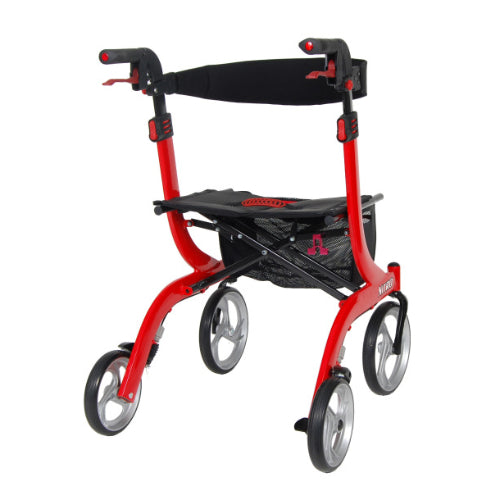 Drive Medical 4 wheels Nitro Rollator with 10inch Casters, Red Rollators Drive Medical   