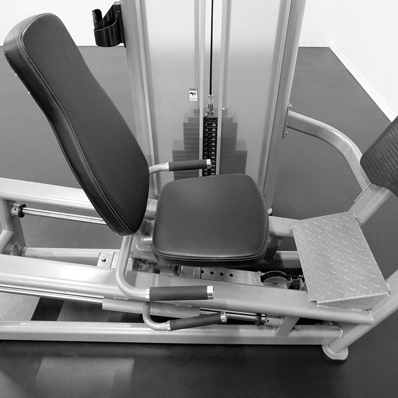 BodyKore Isolation Series Seated Leg Press GR614 Seated Leg Press BodyKore Black 340lb Stack 