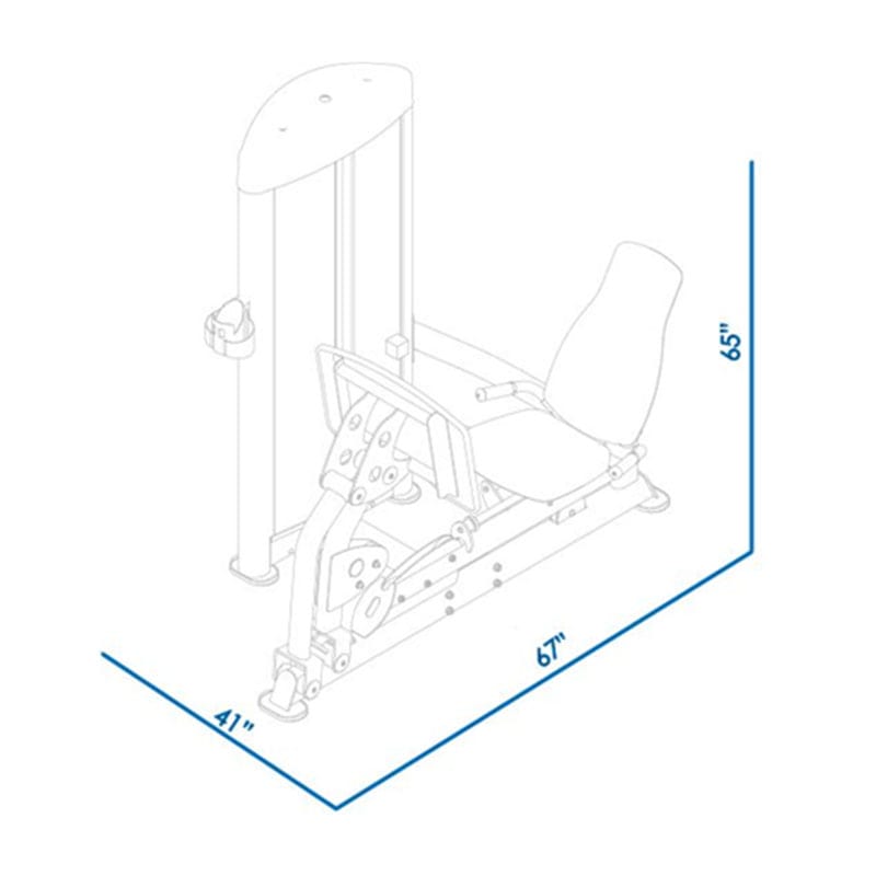 BodyKore Isolation Series Leg Press + Calf Extension GR631 Leg Press & Calf Extension BodyKore   