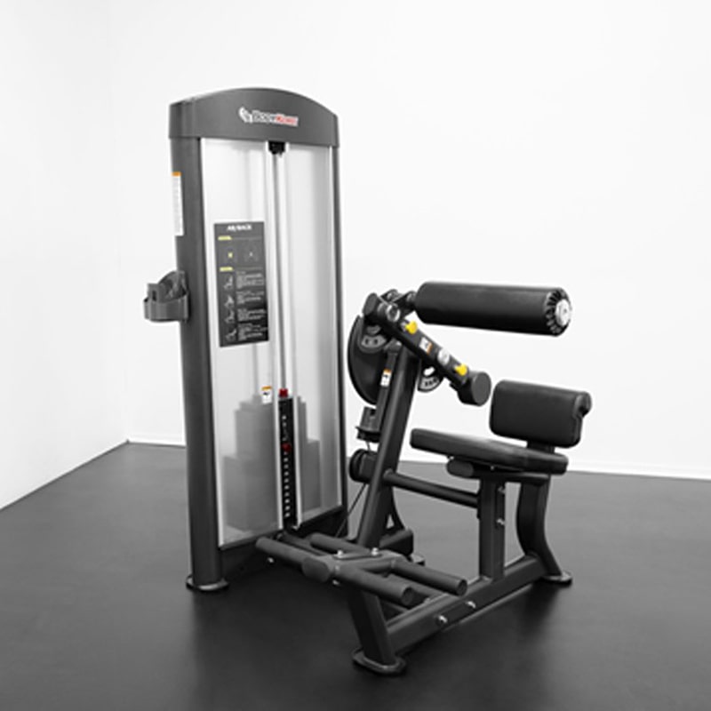 BodyKore Isolation Series Ab Back Extension GR637 Ab & Back Machine BodyKore Black 220lb Stack 