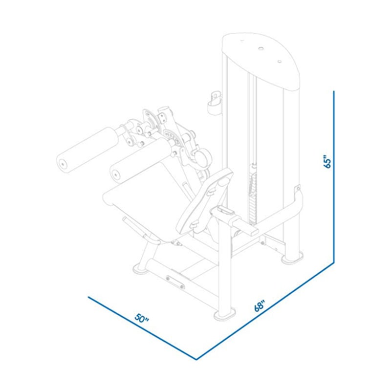 BodyKore Isolation Series Leg Extension + Leg Curl GR639 Leg Extension / Leg Curl BodyKore   