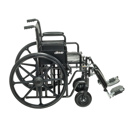 Drive Medical Wheelchair Econ Rem Full Arms 20 with Swing-Away Footrests  Drive Medical   