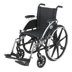 Drive Medical Cruiser III Lightweight Wheelchair, Swing Away Footrests, 12 Inches, Black  Drive Medical   