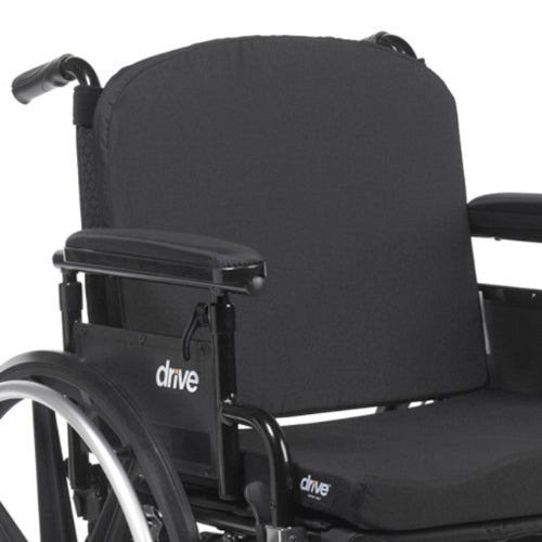 Drive Medical Wheelchair Back Cushion Adjustable Tension-Fits 16-21 wide WheelChairs, 2 Pack  Drive Medical Default Title  