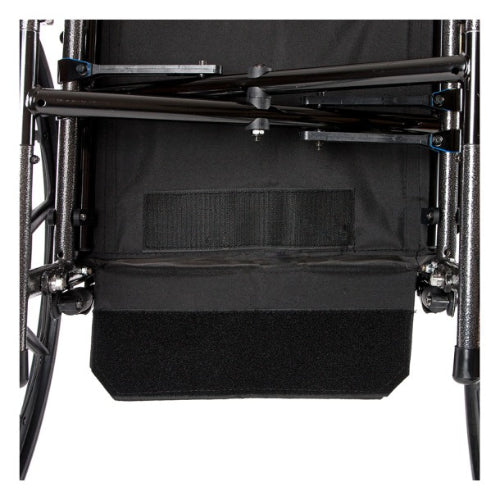 Drive Medical Cruiser X4 Wheel Chair 18 Inches with Elevating Leg Rests And Height AdjustableFlip-Back Full Arms  Drive Medical   