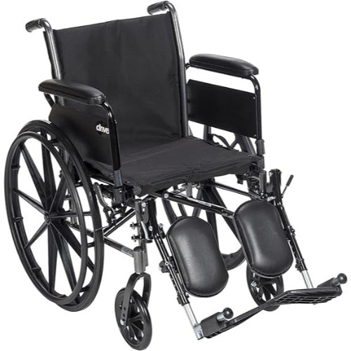 Drive Medical K3 Cruiser III Light Weight Wheelchair with Detachable Desk Arms And Elevating Leg Rests  Drive Medical Default Title  