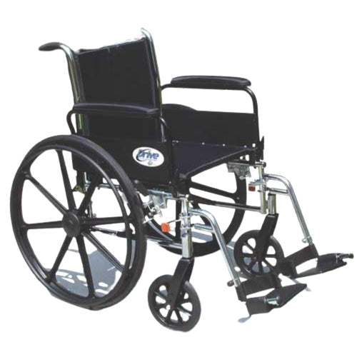 Drive Medical K316 Cruiser III Light Weight Wheelchair with Adjustable & Detachable Desk Arms & Swing Away Footrests  Drive Medical Default Title  