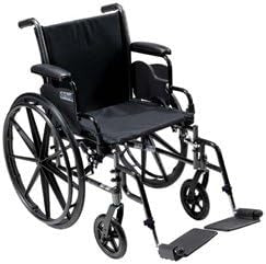 Drive Medical K3 Wheelchair Light Weight 20 with Detachable full arms & Swing away Footrests Cruiser III  Drive Medical Default Title  