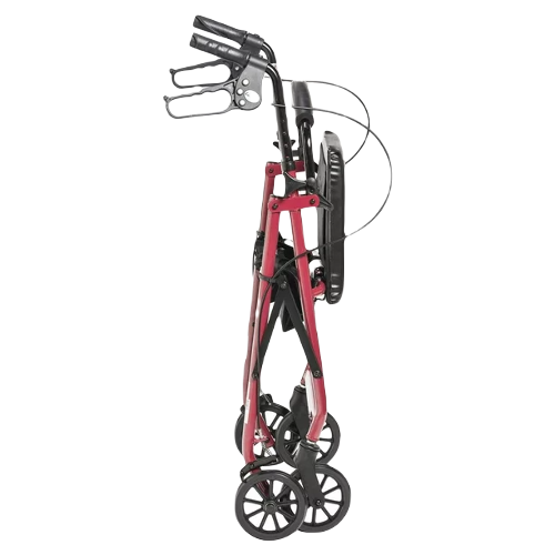 Drive Medical Rollator Aluminum walker Fold-Up And Removable Back Padded Seat Red Rollator Parts & Accessories Drive Medical   