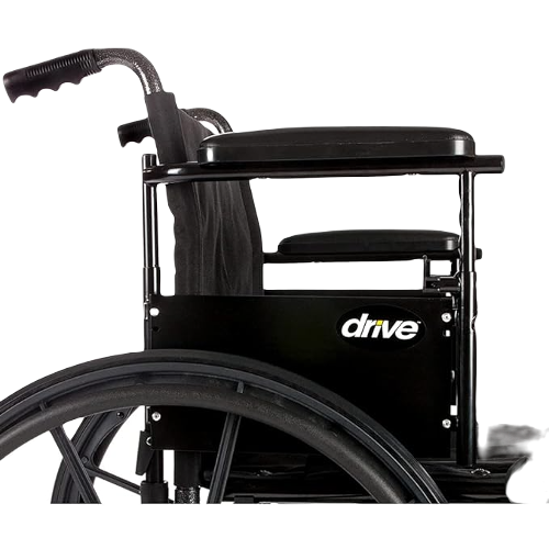 Drive Medical Wheelchair 16 Dual Axle Detachable Full Arms ELR's Walker Accessories Drive Medical   