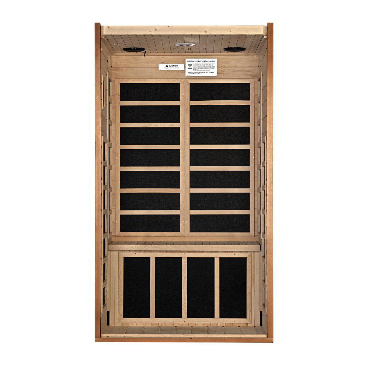 Dynamic Avila 1-2-Person Low EMF FAR Infrared Sauna (Canadian Hemlock) Saunas Dynamic Saunas   