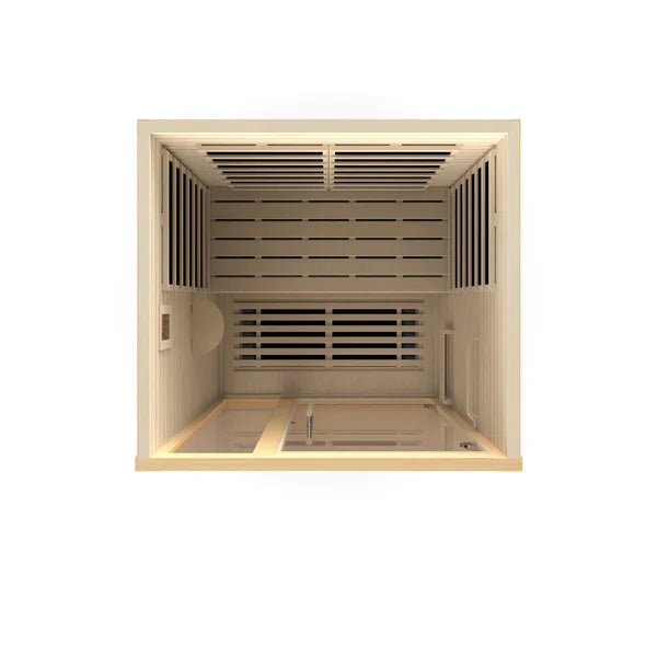 Dynamic Llumeneres 2 Person Ultra Low EMF FAR Infrared Sauna (Canadian Hemlock) INFRARED SAUNA Dynamic Saunas   