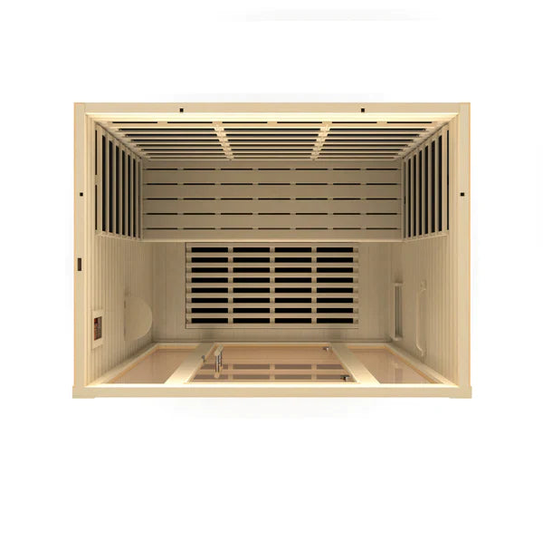 Dynamic Vila 3 Person Ultra Low EMF FAR Infrared Sauna (Natural Finish) INFRARED SAUNA Dynamic Saunas   