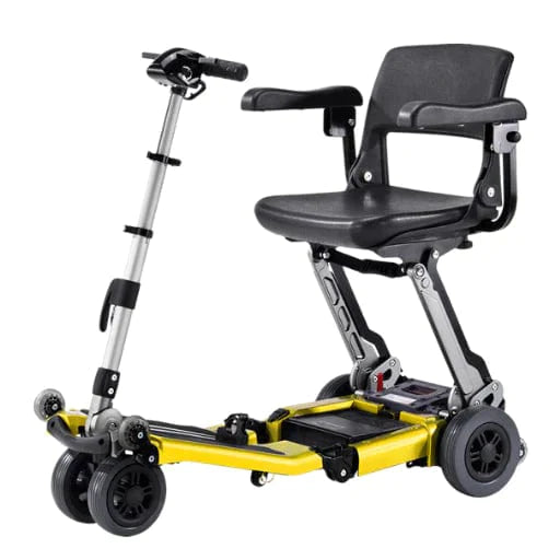 FreeRider Luggie Elite Foldable Travel Mobility Scooter Mobility Scooters FreeRider USA Yellow  