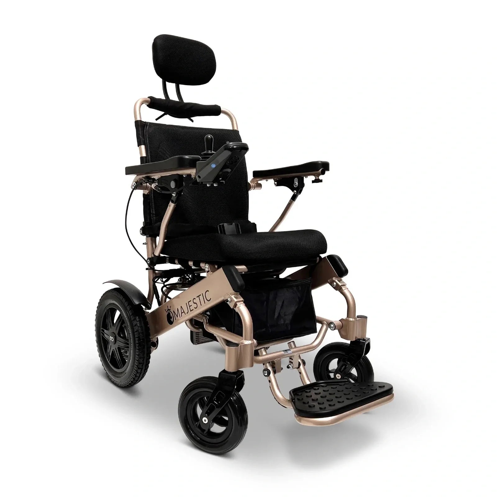 ComfyGO Majestic IQ-9000 Long Range Remote Controlled Folding Reclining Electric Wheelchair Power Wheelchairs ComfyGO Bronze Standard Auto Reclining